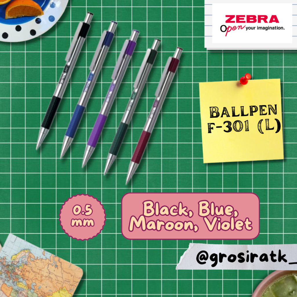 Zebra Ball Pen F-301(L) RETRACTABLE