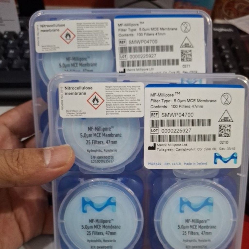 Millipore SMWP 04700 Membrane Filter MCE Pori 5 µm Diameter 47mm MF-Millipore 5 Um