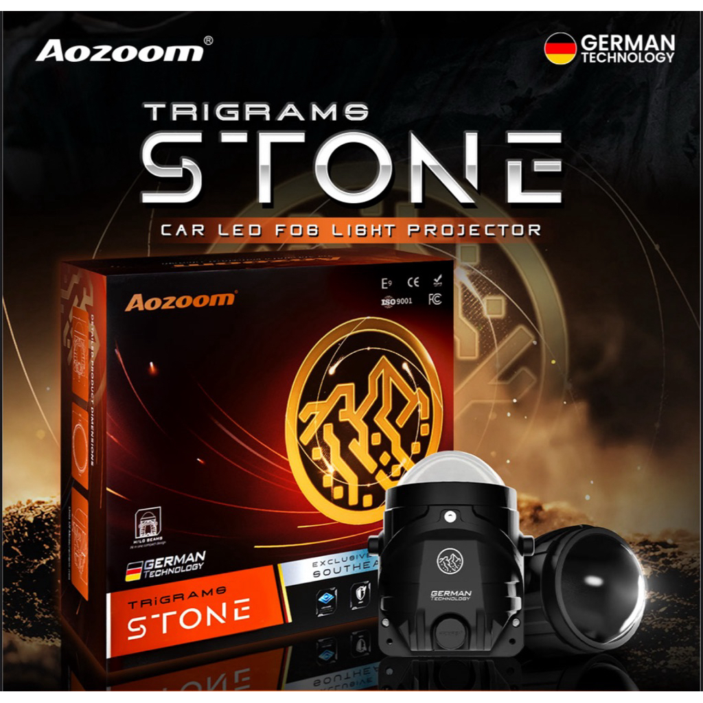 Aozoom Stone Foglamp 3 Inch 40/45W
