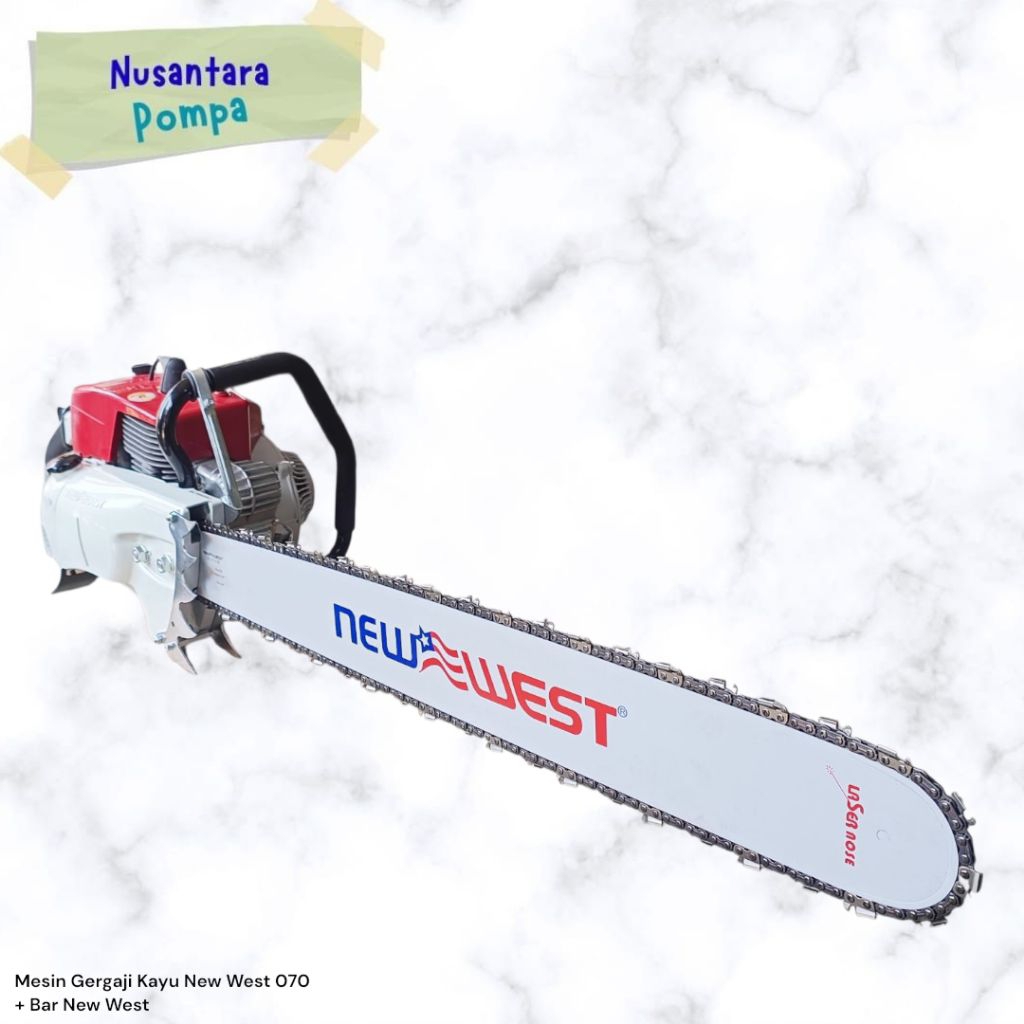 Mesin Gergaji Kayu New West 070 + Bar New West 36"