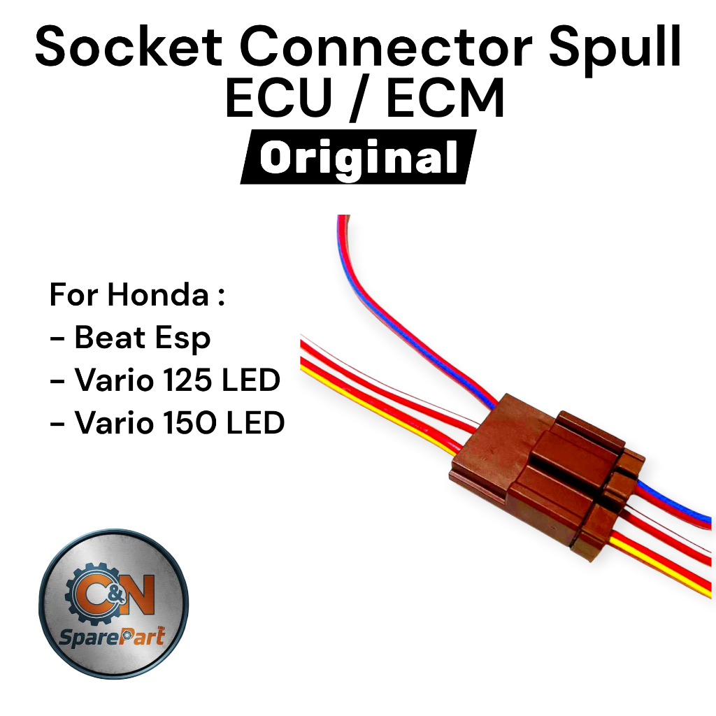 Soket Kabel Spull Set Honda Beat ESP Vario 125 Led Vario 150 Led Original || Soket Spull ECU Honda B