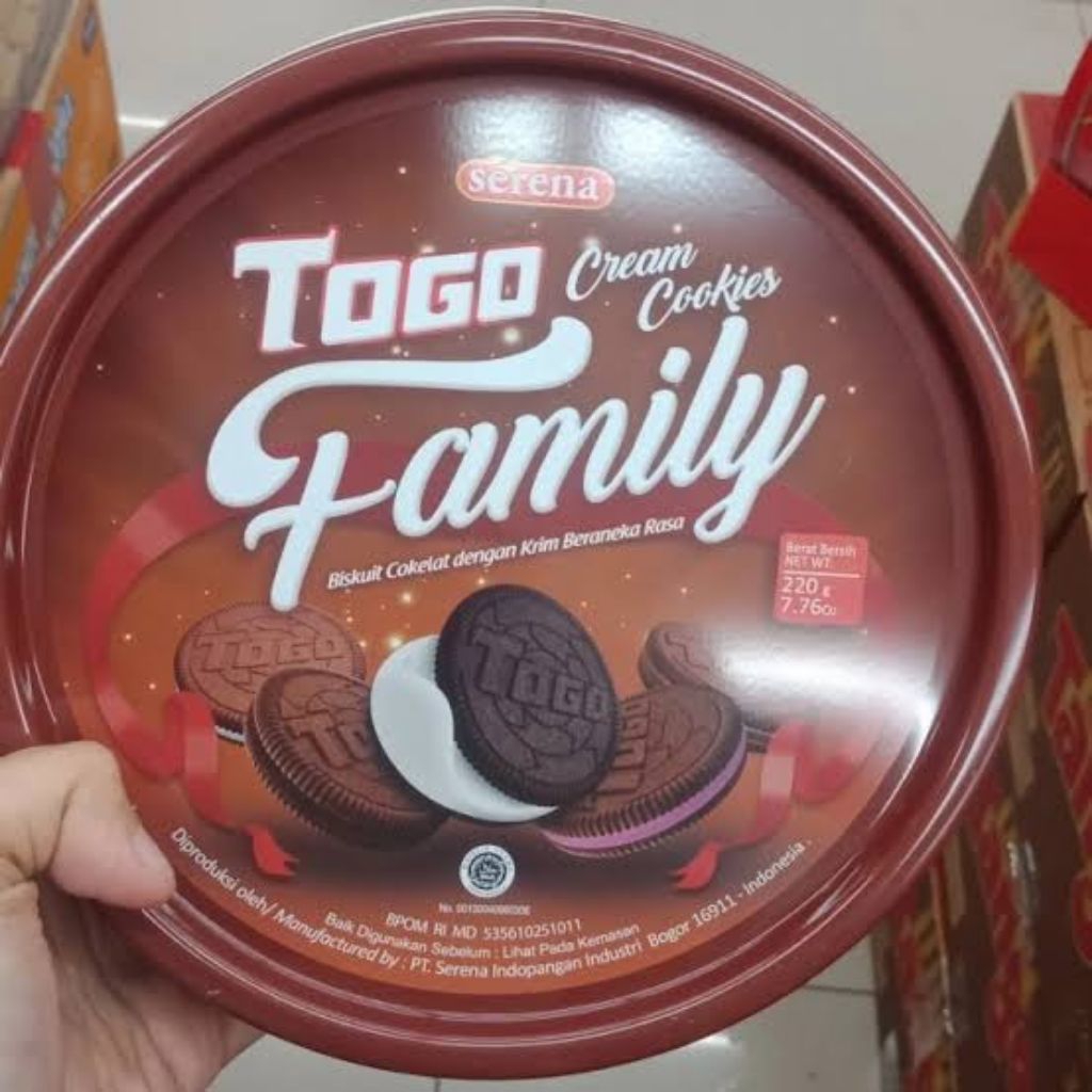 Serena Togo Familly Cream Cookies 220g Kaleng