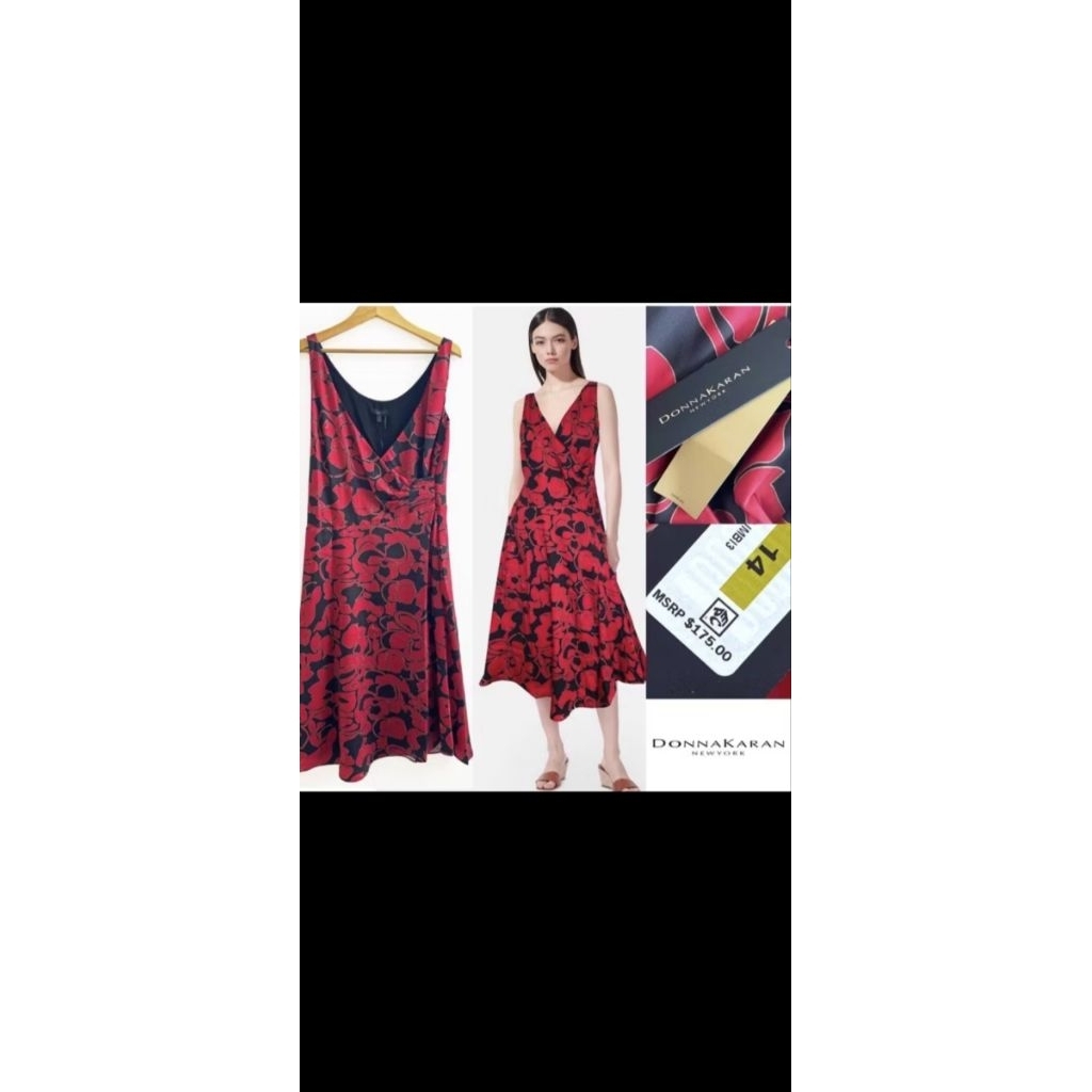 Preloved DNY monocrome party dress