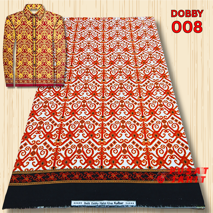 DOBBY 008 - Kain Batik Tenun Dobby Motif Khas Kalimantan Barat