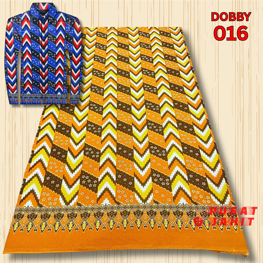 DOBBY 016 - Kain Batik Tenun Dobby Motif Khas Kalimantan Barat Corak Insang