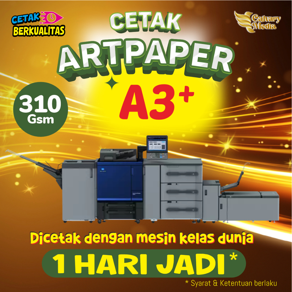 Cetak A3+ Art Carton 310 gsm_Art Paper 310 gsm_1 Sisi_Cetak Cepat_Cetak Murah_1 Hari Jadi