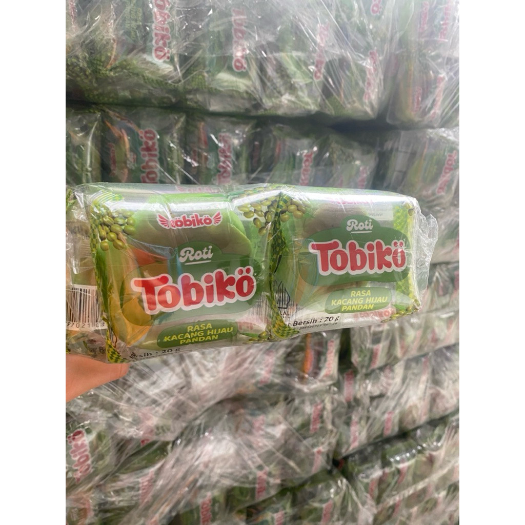 ROTI GEPENG CAP TOBIKO RASA KACANG HIJAU ISI 10BKS