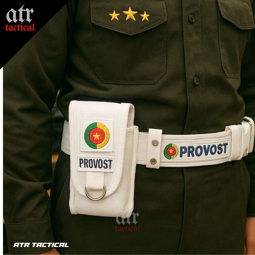 Sabuk kopel provost banser set sarung hp 2 slot atr atribut