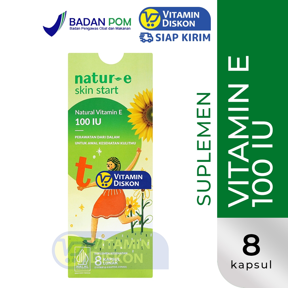 NATUR-E SKIN START NATURAL VITAMIN E 100 IU | Kesehatan Kulit, Menghaluskan, Melembapkan, Antioksida