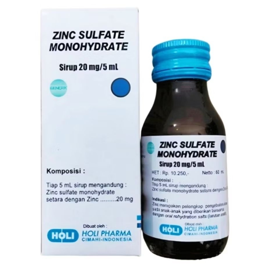 ZINC SULFATE MONOHYDRATE Sirup 20mg /5ml (60ml) - HOLI PHARMA