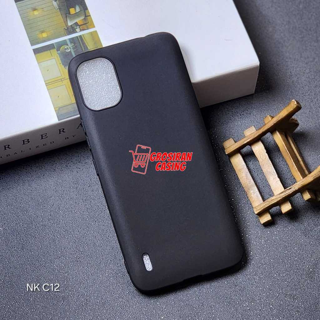 Nokia C12 Nokia C31 Nokia C21 Plus Case Macaron Black Silikon Matte Black Nokia C12 Nokia C31 Nokia 