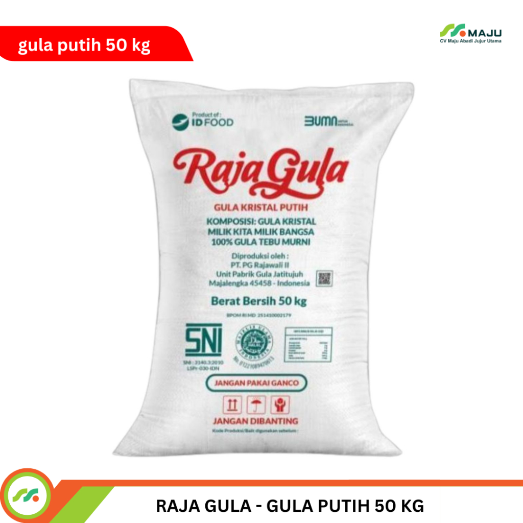 GULA RAJAGULA 50KG - GULA PUTIH