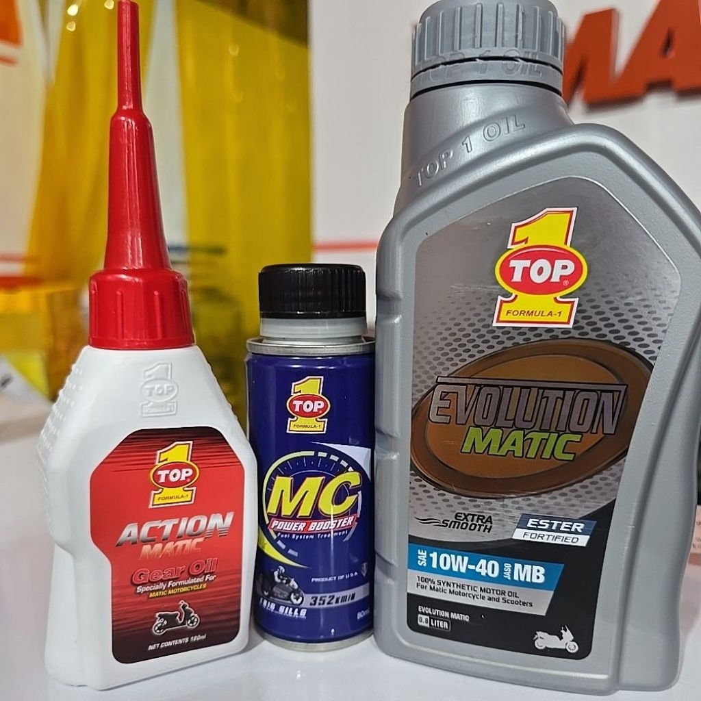 PROMO 1 PAKET OLI TOP 1 EVOLUTION ESTER 100%SYNTHETIC