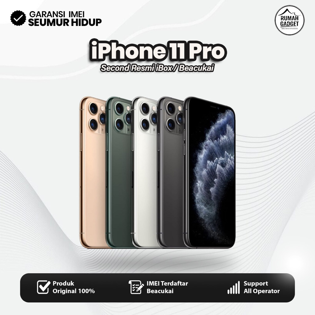 iP 11 Pro 64/256/512GB Second Bergaransi