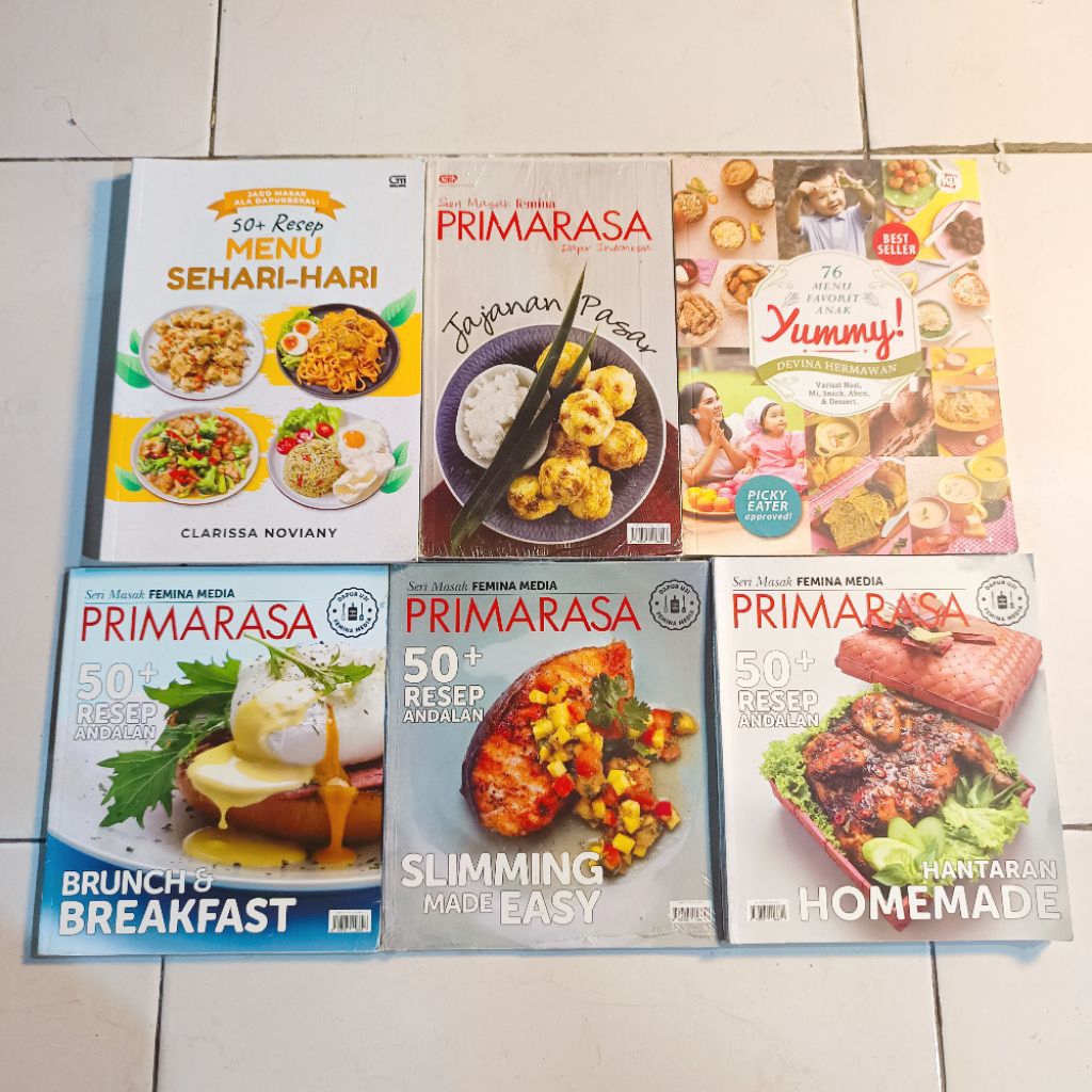 OBRAL BUKU MURAH ORIGINAL / BUKU RESEP MASAKAN HARIAN / MASAKAN RUMAHAN / BUKU RESEP KUE KERING / MA