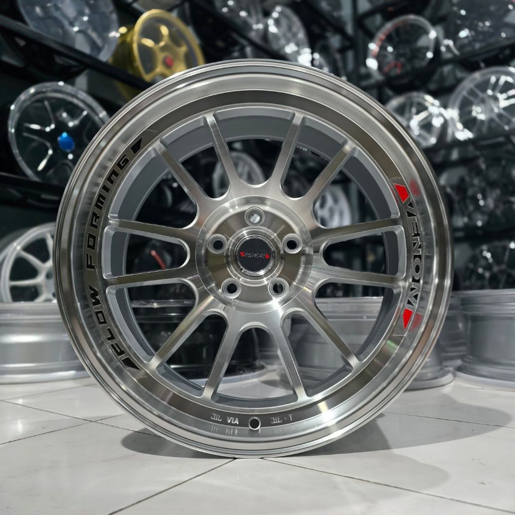 VELG VENOM  R18 FLOW FORMING LEBAR 9 PCD 5X114,3 velg mobil ring 18 velg racing r18 Innova Reborn Ve