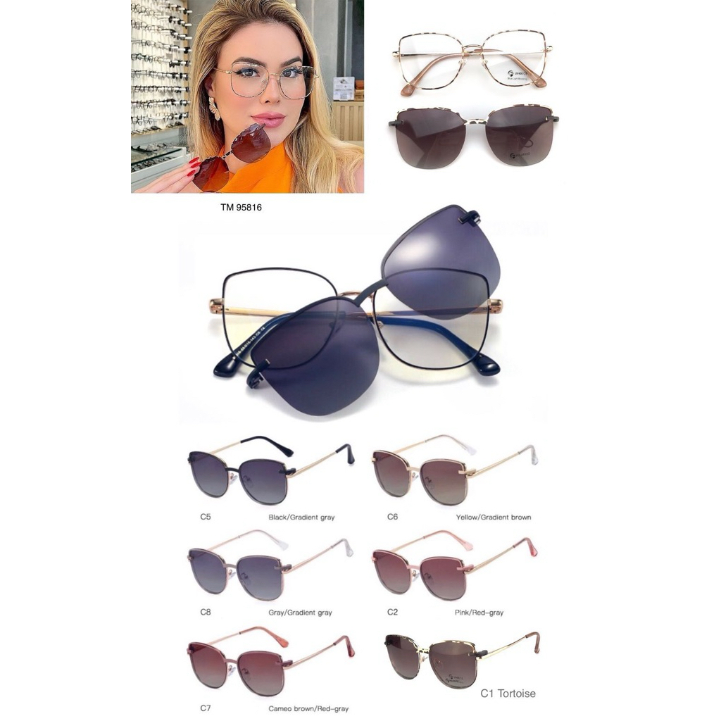 kacamata clip on bisa minus