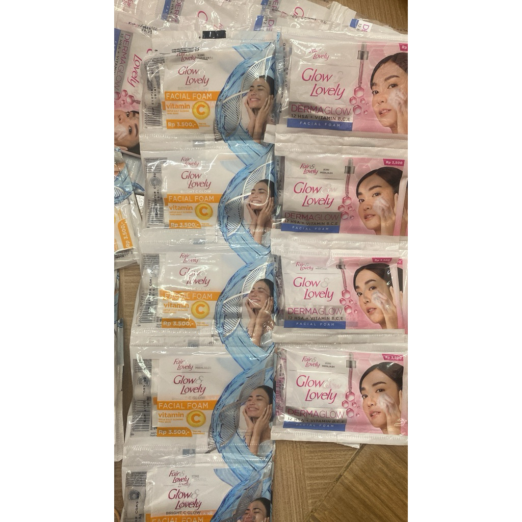 facial foam fair & lovely renteng (12 sachet)