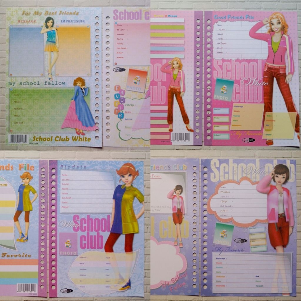 (10LBR) ISI BINDER NOTE A5/ISI BINDER UKURAN A5/ISI BINDER 20 LUBANG/BUKU ISI ULANG