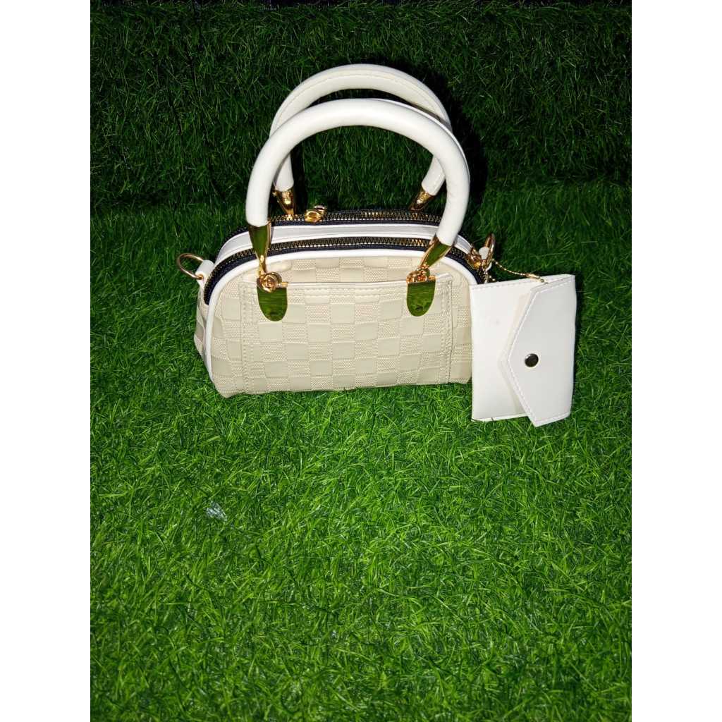 TAS SELEMPANG WANITA ALMA MINI MOTIF CATUR