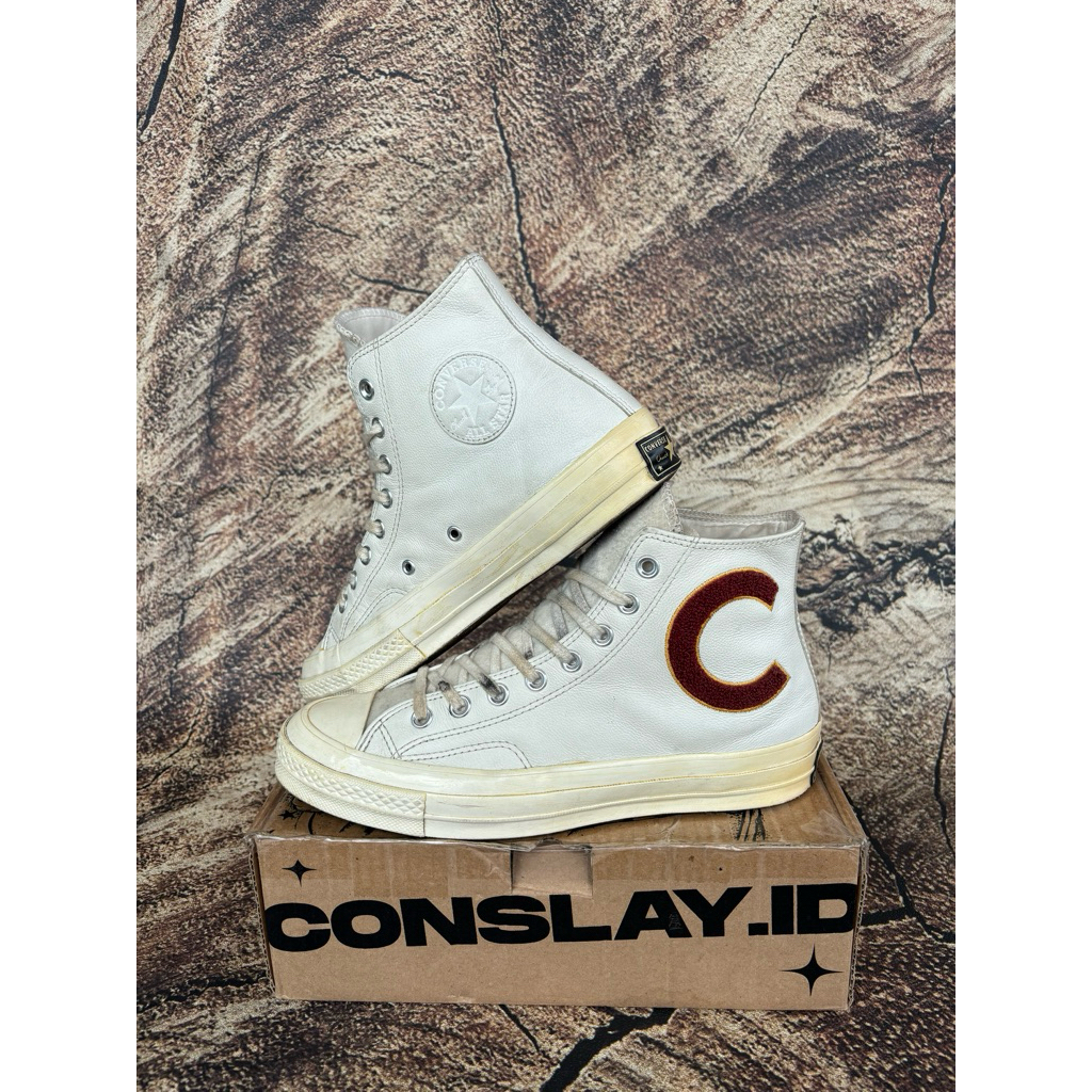 ( Size 42 ) Converse CT 70s Hi Wordmark White Leather