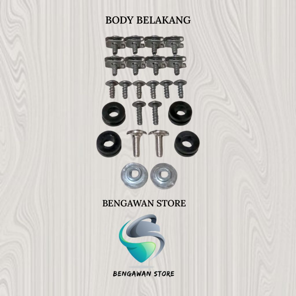 Baut Fullset Cover Bodi Body Belakang Suzuki Shogun FL 125 RR FL 125