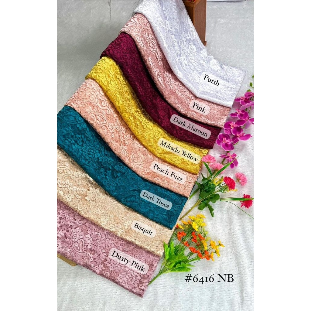 kebaya semi prancis glosy bahan kebaya modern