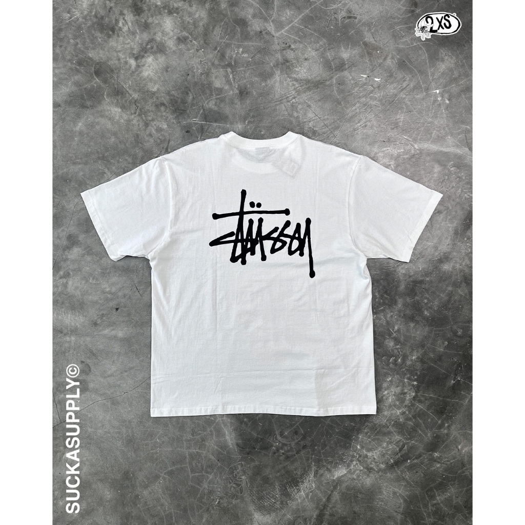 STUSSY BASIC TEE - WHITE