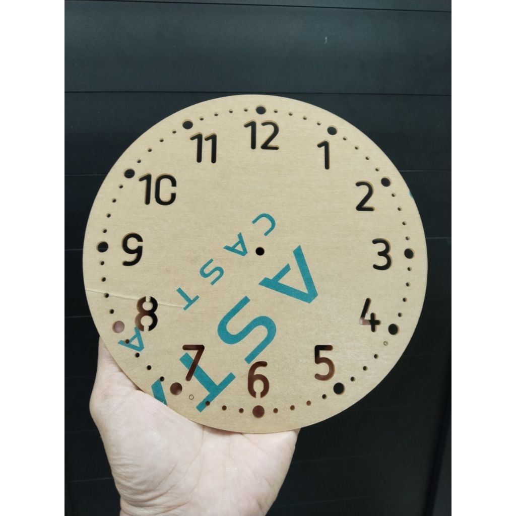 Akrilik Bulat Custom untuk Jam  Diameter 30cm