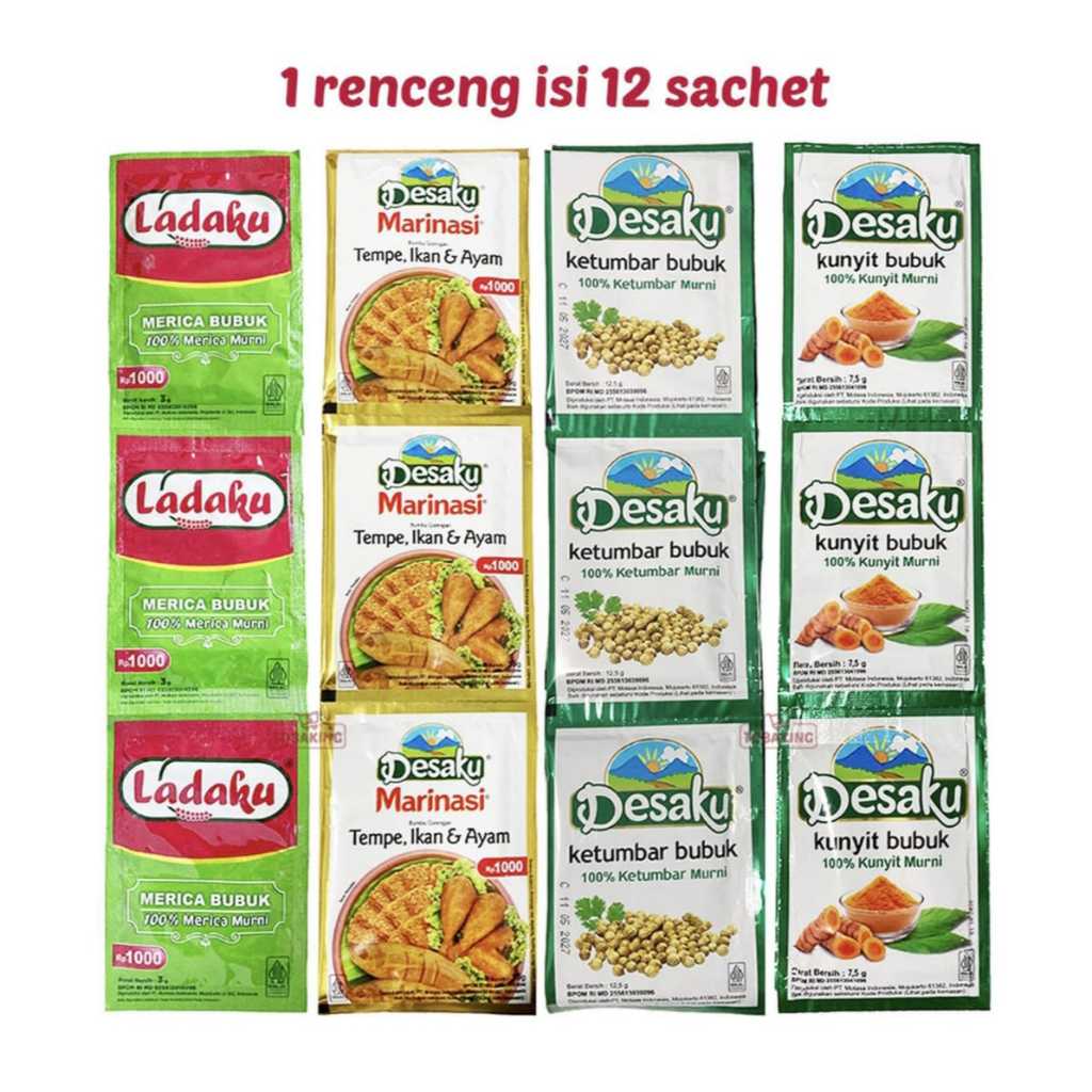 DESAKU Marinasi Ayam Ikan Tempe Ketumbar Kunyit Ladaku / Desaku Marinasi