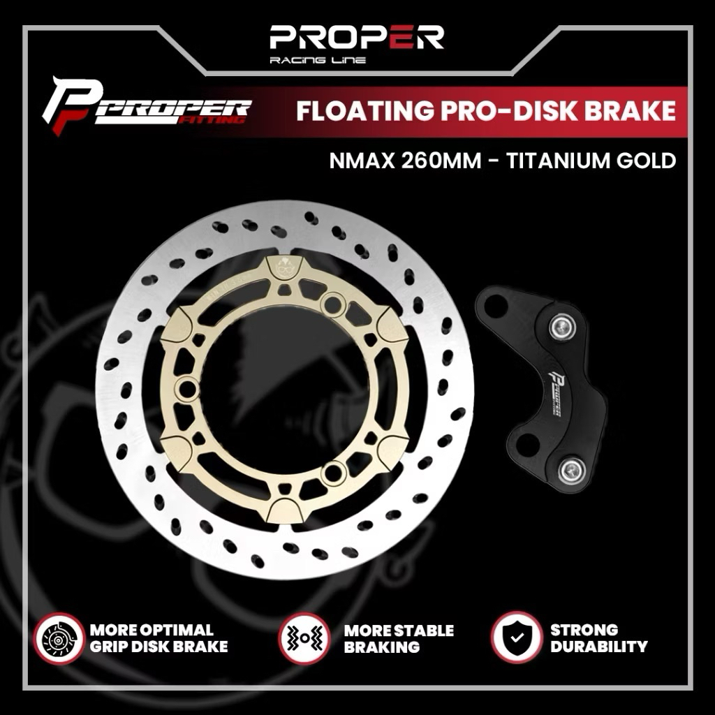 Cakram Proper Racing Line Fitting Floating PRO - DISK BRAKE NMAX 260MM