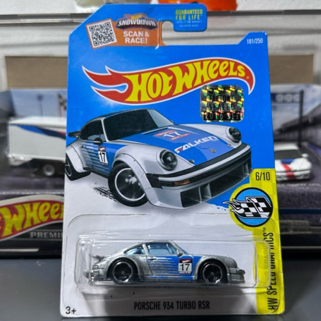 HOTWHEELS PORSCHE 934 TURBO RSR FALKEN SILVER FS 2016 ©️2015 MATTEL