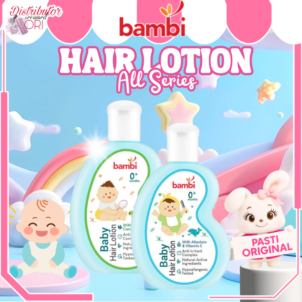 Bambi Baby Hair Lotion With Allantoin & Vit. E 100ml | Hair Lotion with Aloe Vera | Distributor Crea