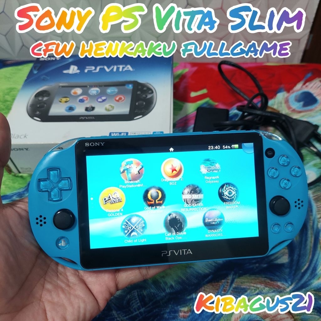 PS Vita Slim CFW Henkaku Enso 128gb Fullgamea