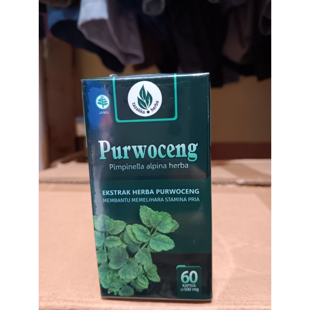 KAPSUL PURWOCENG 60 KAPSUL || MEMBANTU MEMELIHARA STAMINA PRIA 100% BPOM ORIGINAL