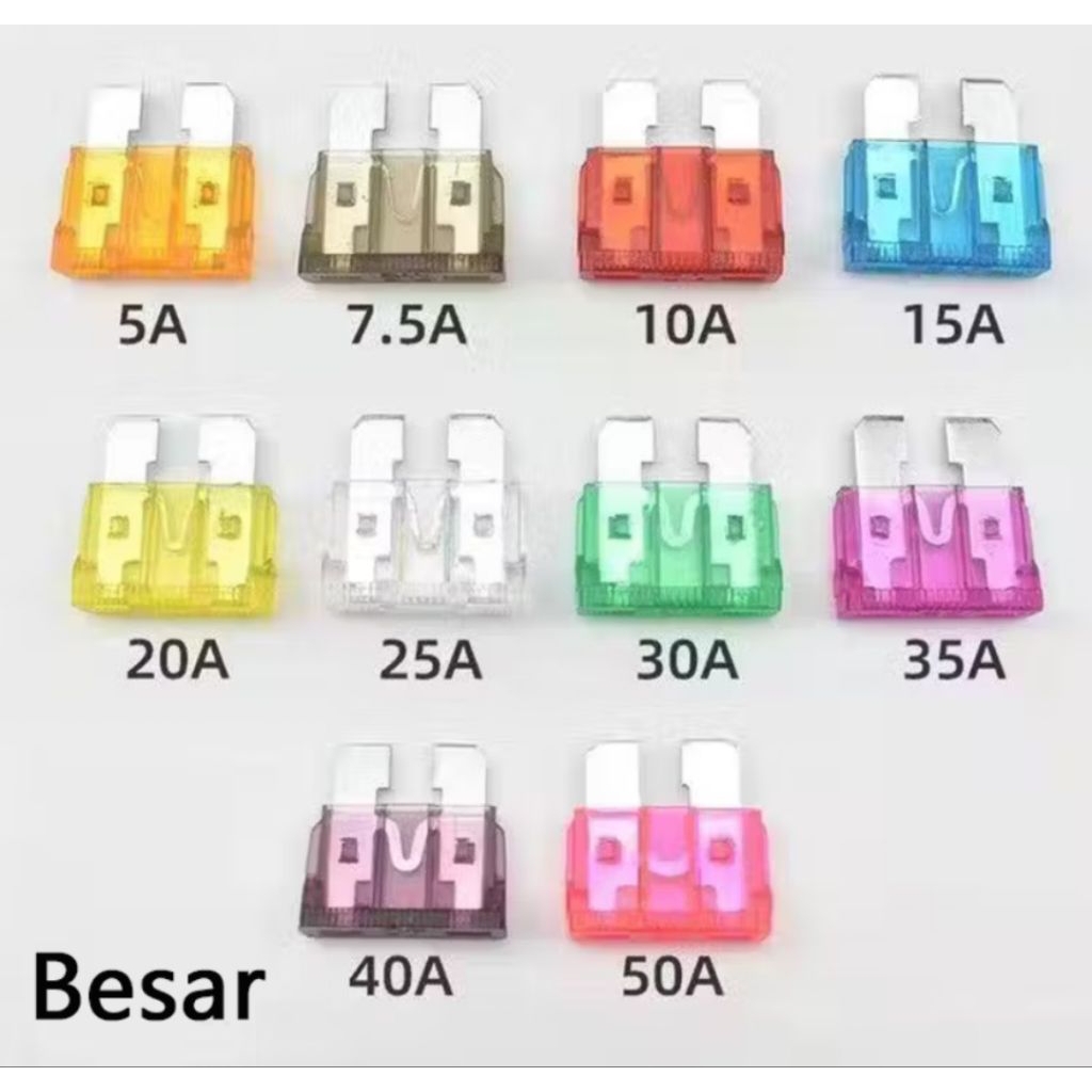 (10pcs) SEKRING SIKRING TANCAP BESAR 10 AMPERE