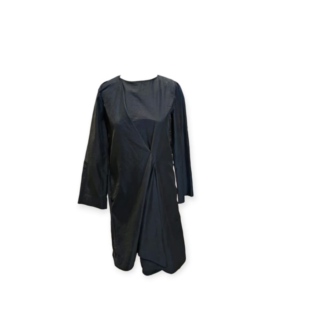Cos Black Midi Dress