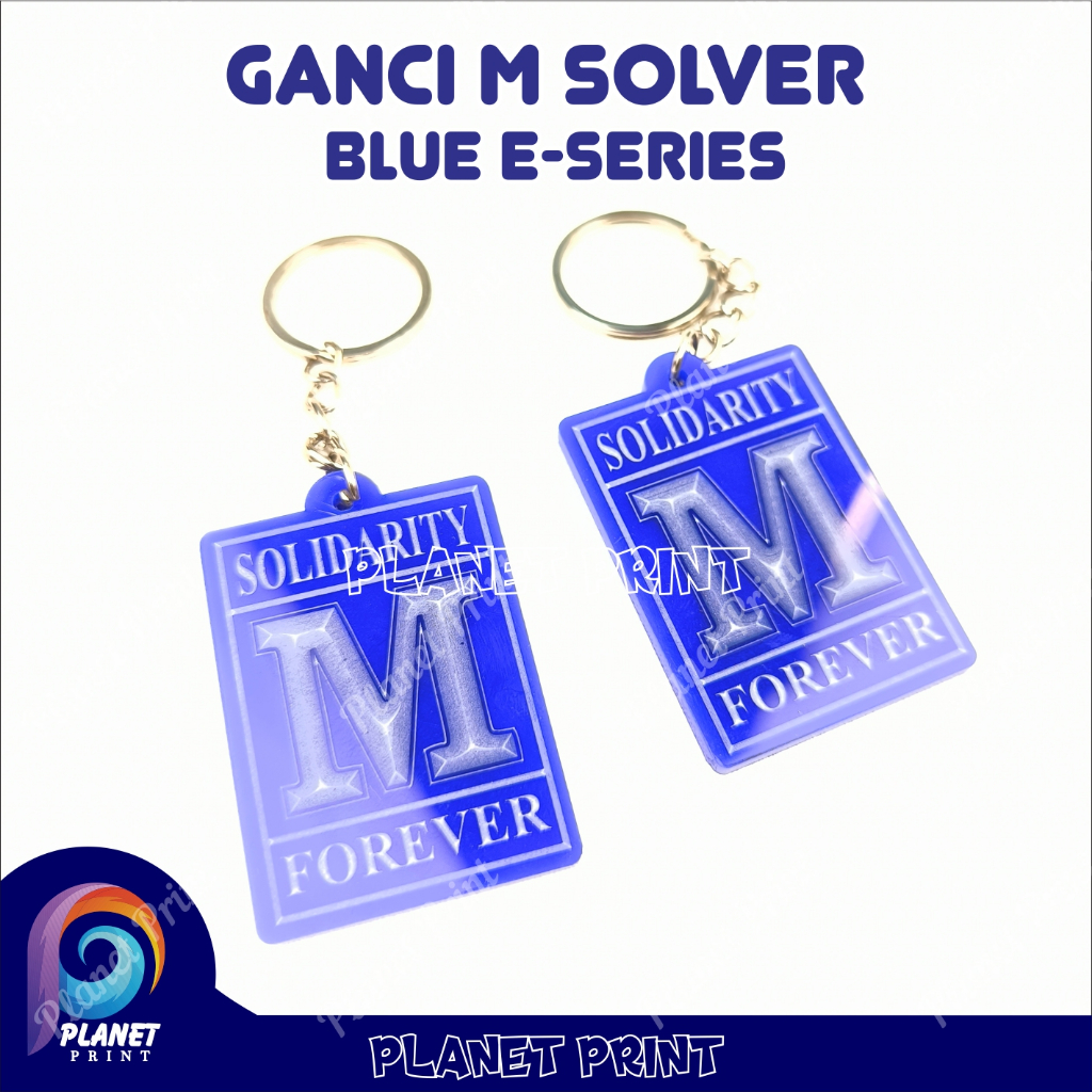(EBB) GANTUNGAN KUNCI ACRILYC ENGRAVE SOLIDARITY M FOREVER Gantungan Kunci Solidarity M Solver  Kunc