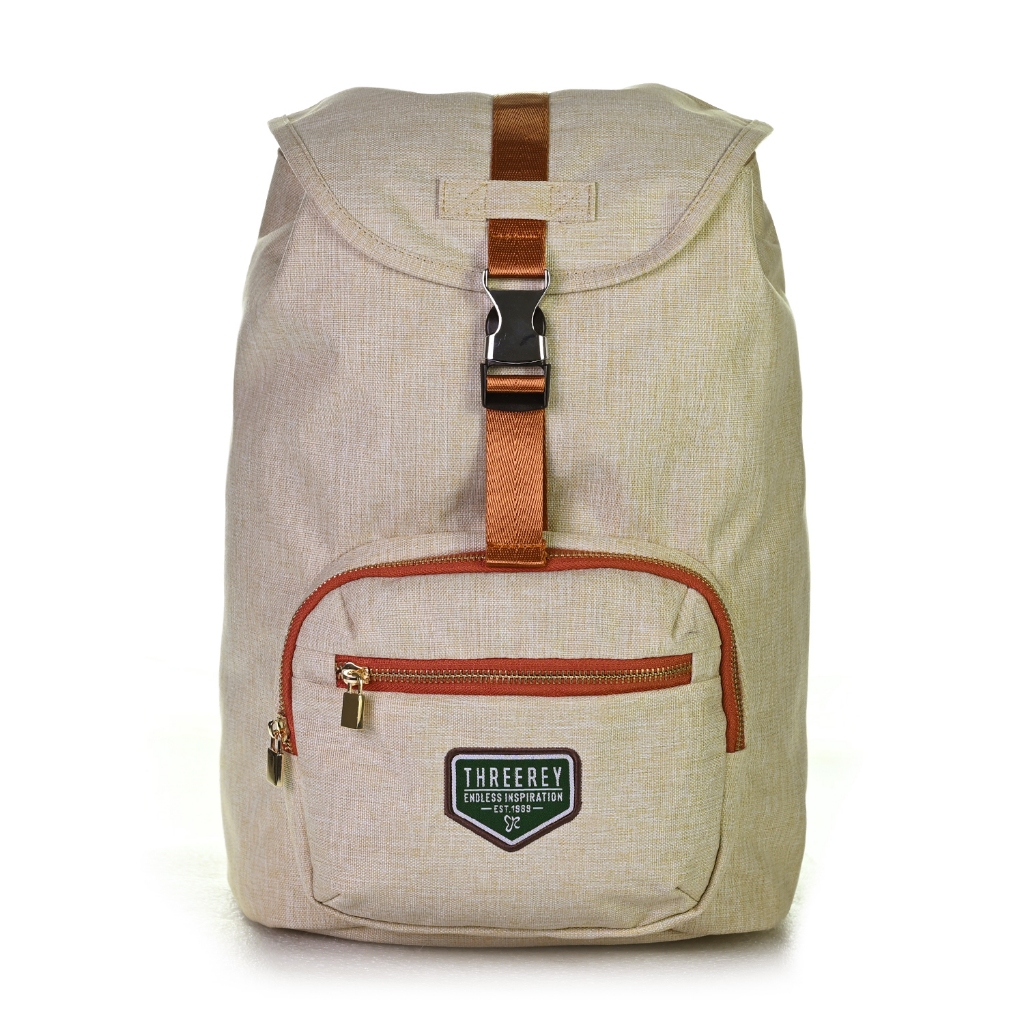 Threerey -Tas Backpack Tas Sekolah Tas Kuliah -Tas Ransel serut wanita HIMEKA TA80035