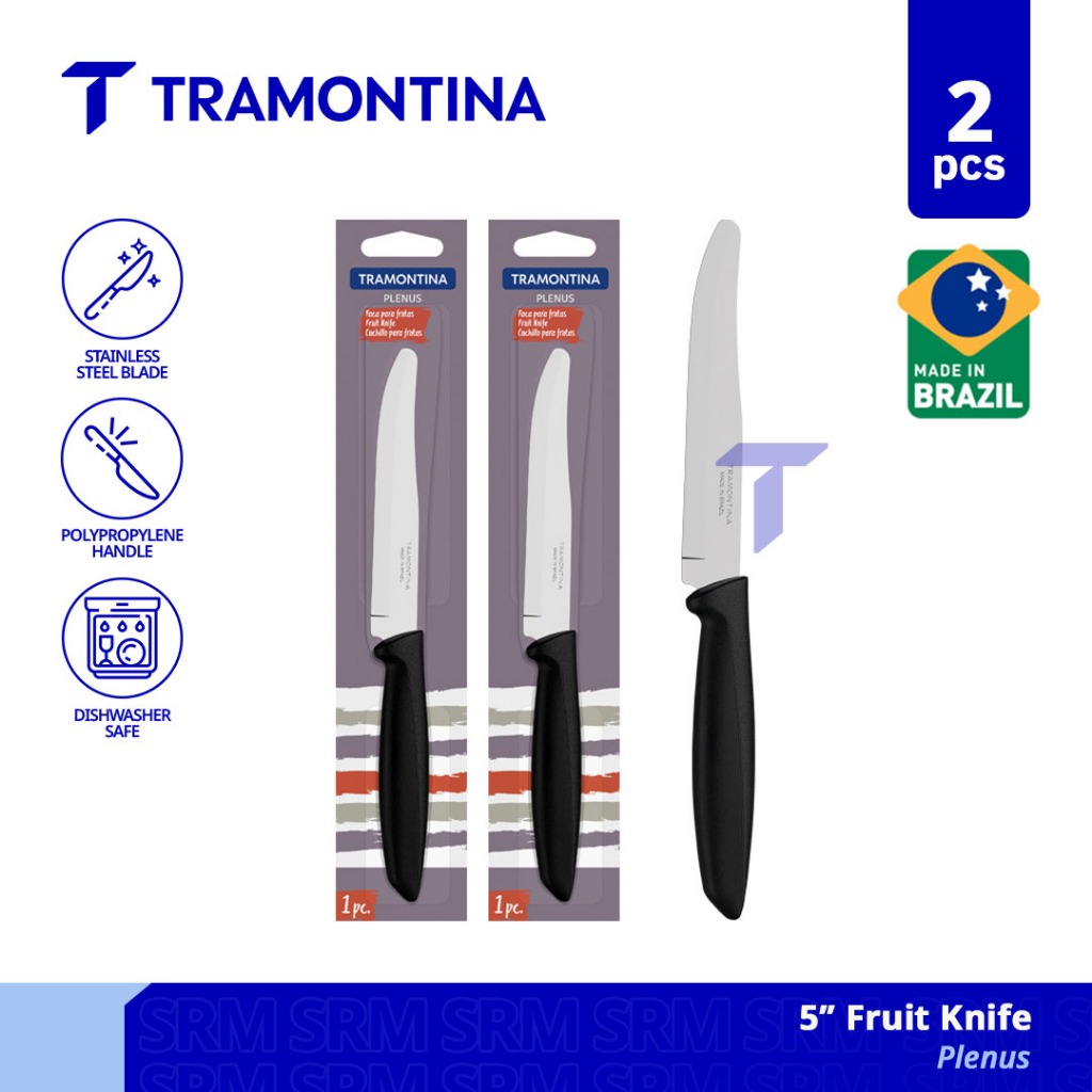 TRAMONTINA Plenus 5" Pisau Buah/Fruits Knife (23440/105) - 2pcs