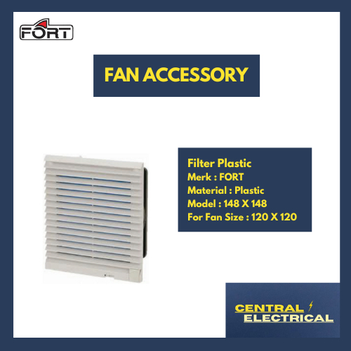 FORT Fan Accessory / Aksesoris Filter Plastic Untuk fan 120 X 120, material Plastic merk Fort Model 