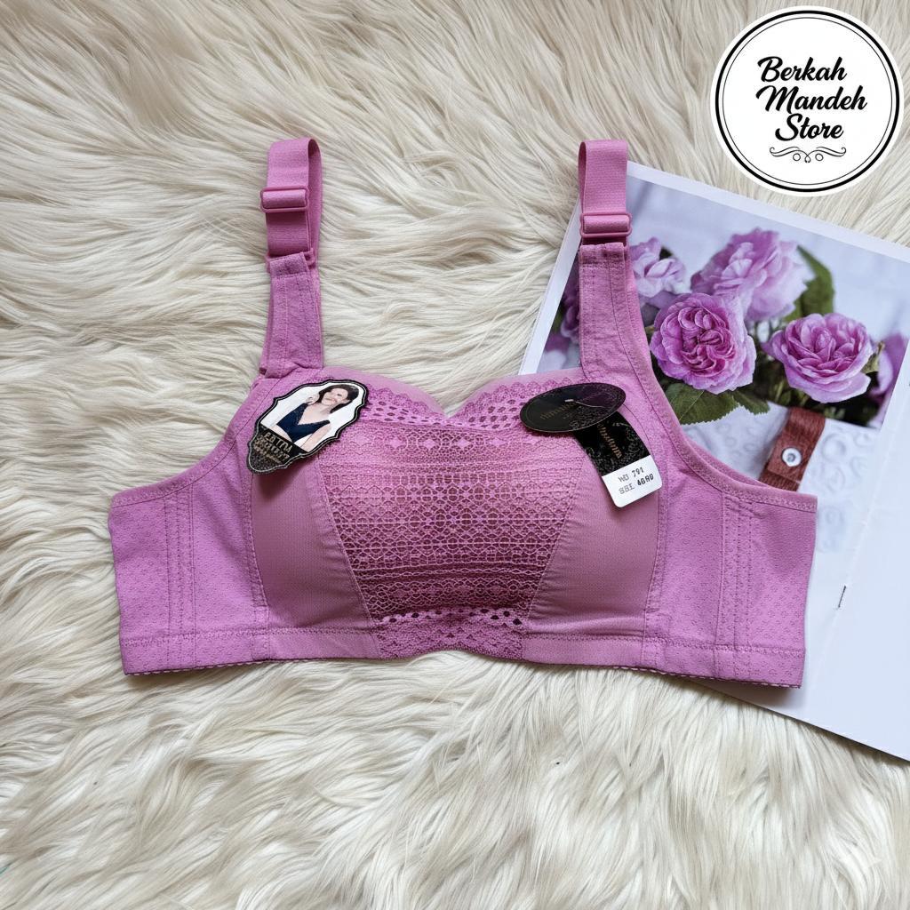 BH KEMBEN WANITA PENGANGKAT LEMAK KAIT 4 TANPA KAWAT