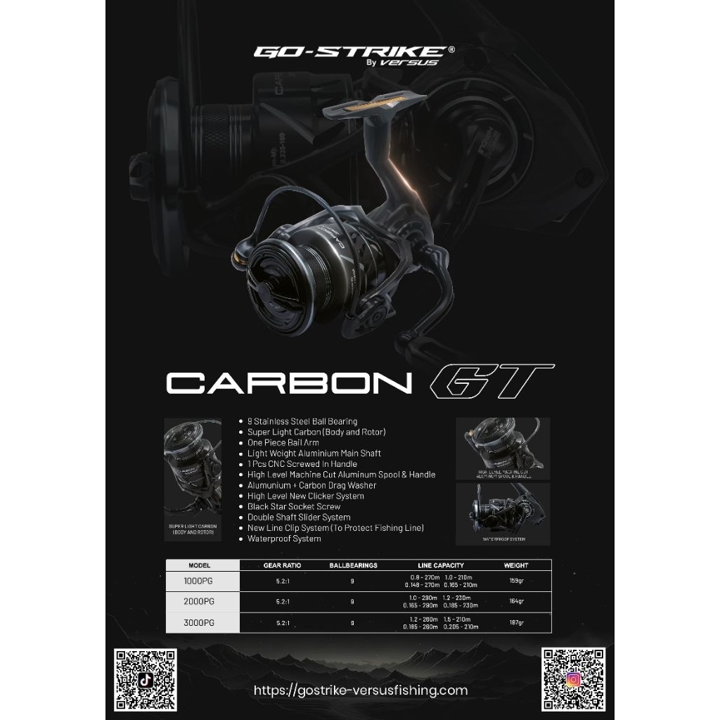 REEL GO STRIKE CARBON GT 3000PG