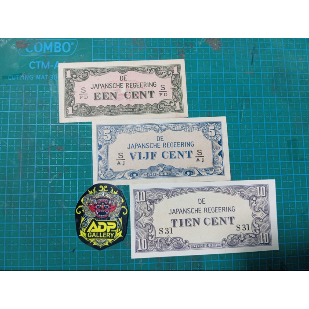 Uang kuno Asli indonesia Paket Hemat DJR Cent 1,5,10 Gress mulus