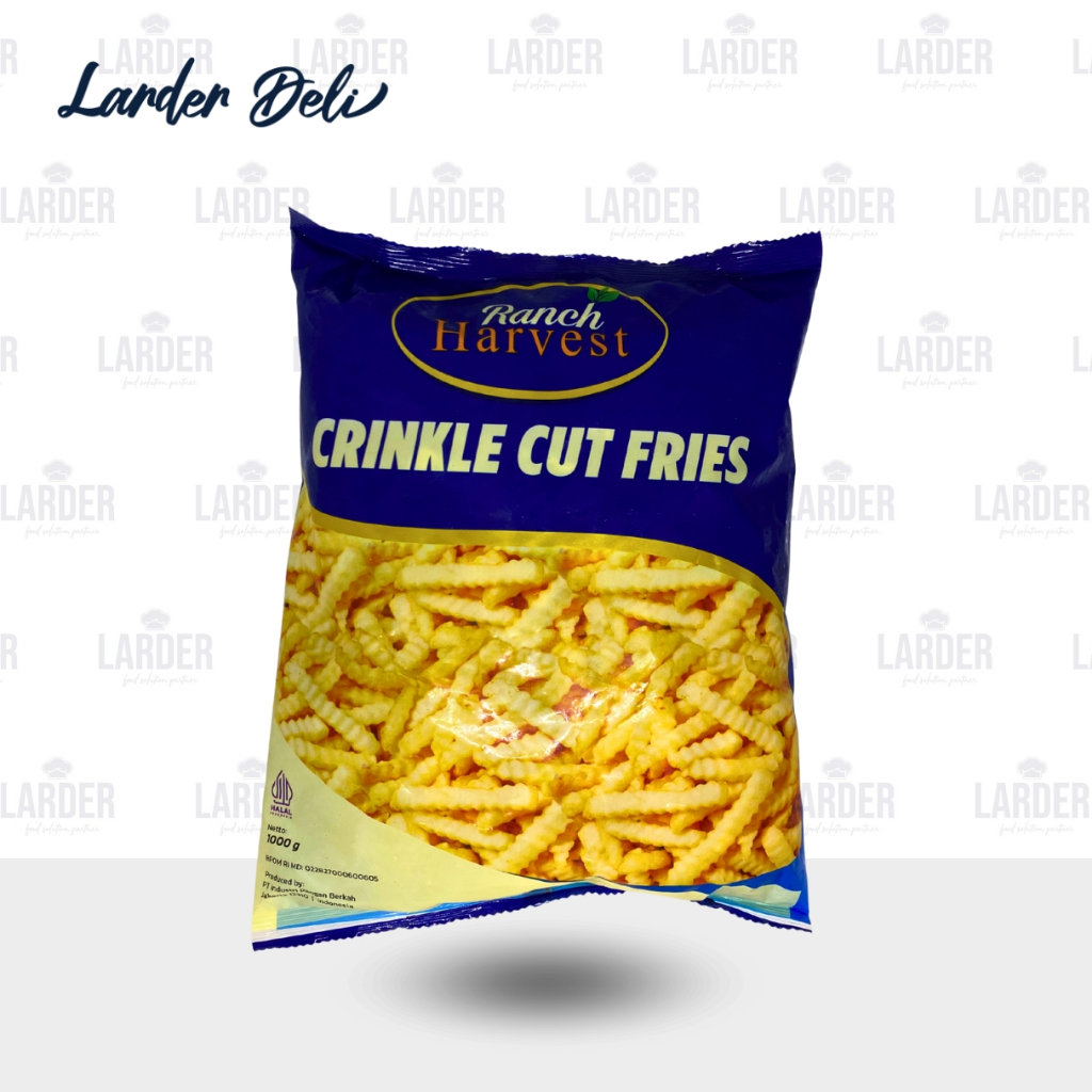 Ranch Harvest Potato Crinkle Cut 12mm 1kg Premium Ranch Harvest