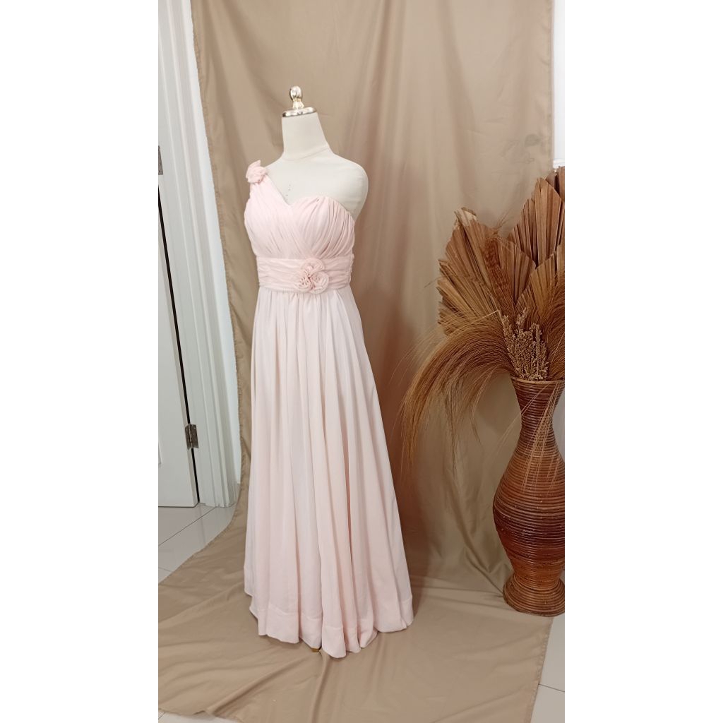 sewa gaun peach/salem-sewa gaun pesta-sewa gaun pengantin