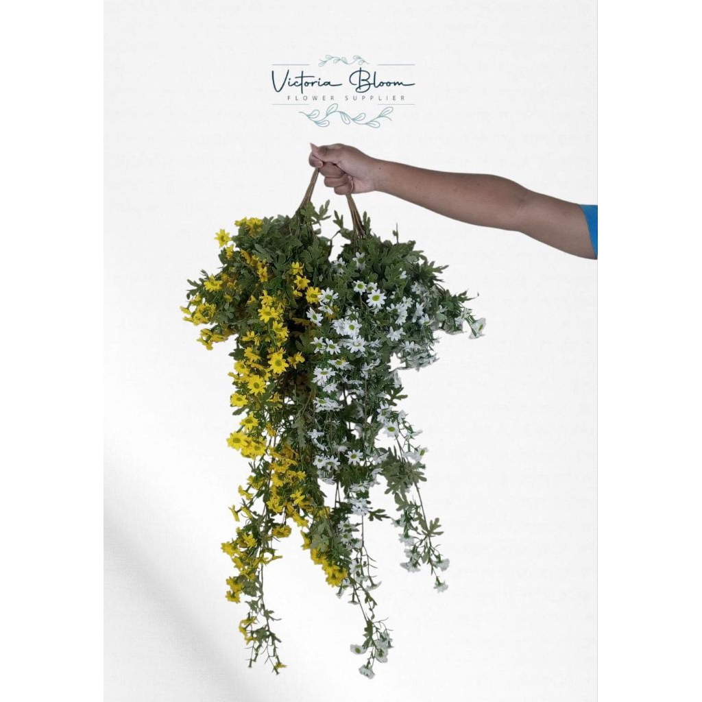 Tanaman Juntai Artifical/Bunga Artifical/Bunga Plastik Grosir/Hiasan Dekorasi Rumah