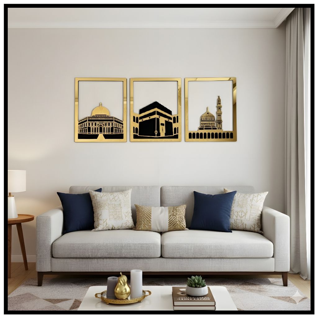 DEKORASI HIASAN DINDING MASJID NABAWI MEKKAH