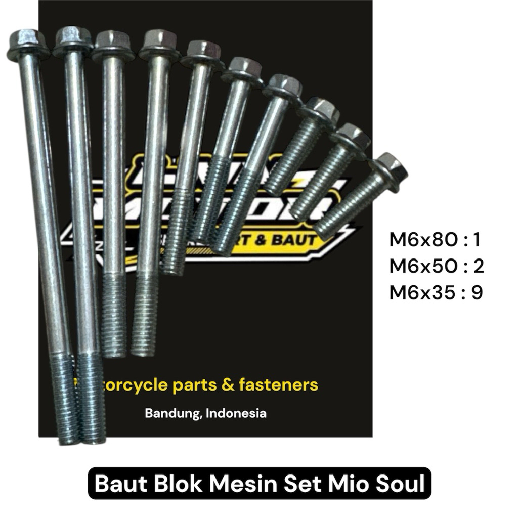 baut mesin set mio soul