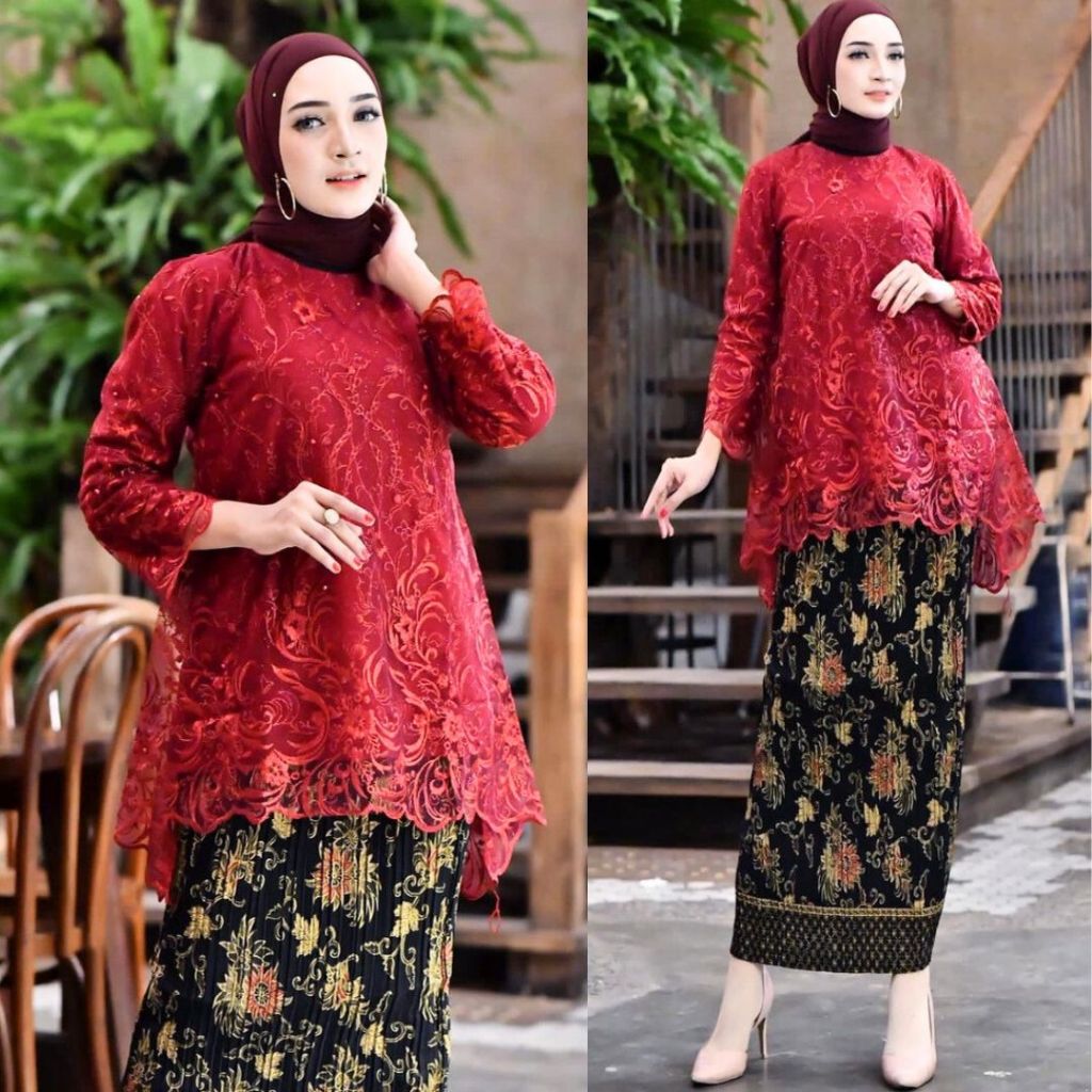GROSIR Kebaya Azkia / Kebaya Wisuda / Kebaya Lamaran Pilihan Warna
